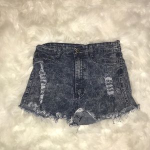 Denim shorts
